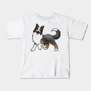 Dog - Border Collie - Tri-Color Kids T-Shirt